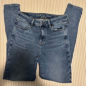American Eagle Women's Blue Skinny Jeans